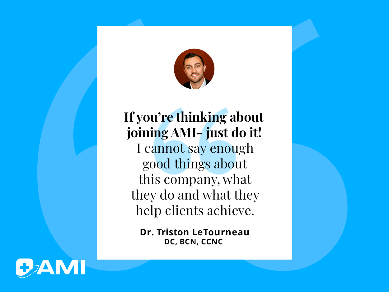 AMI curated client review spotlight, featured graphic 1