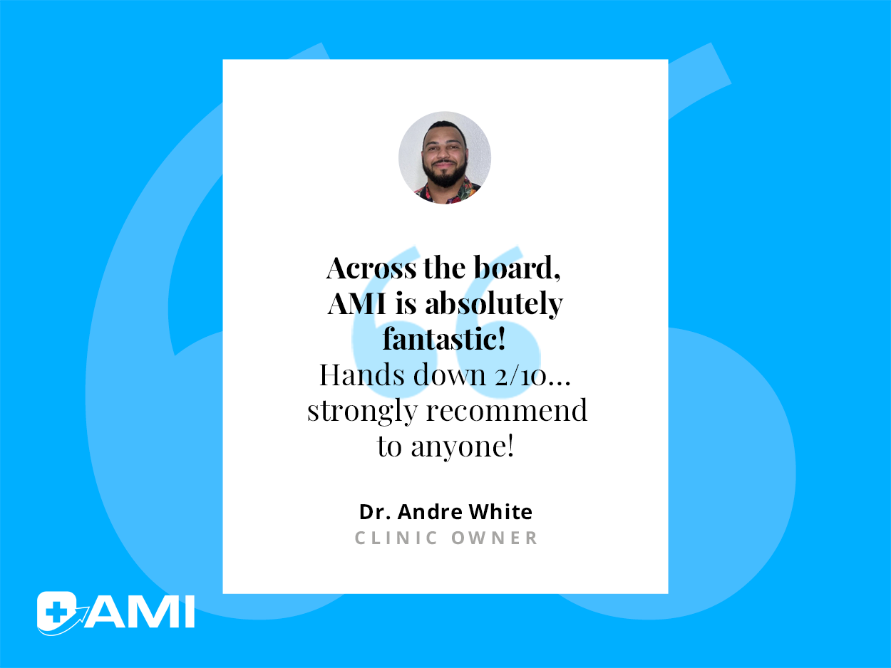 AMI curated client review spotlight, featured graphic 3