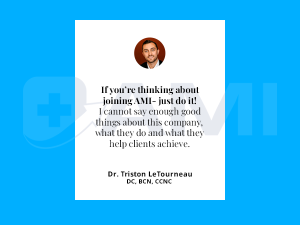 AMI curated client review spotlight, featured graphic 1